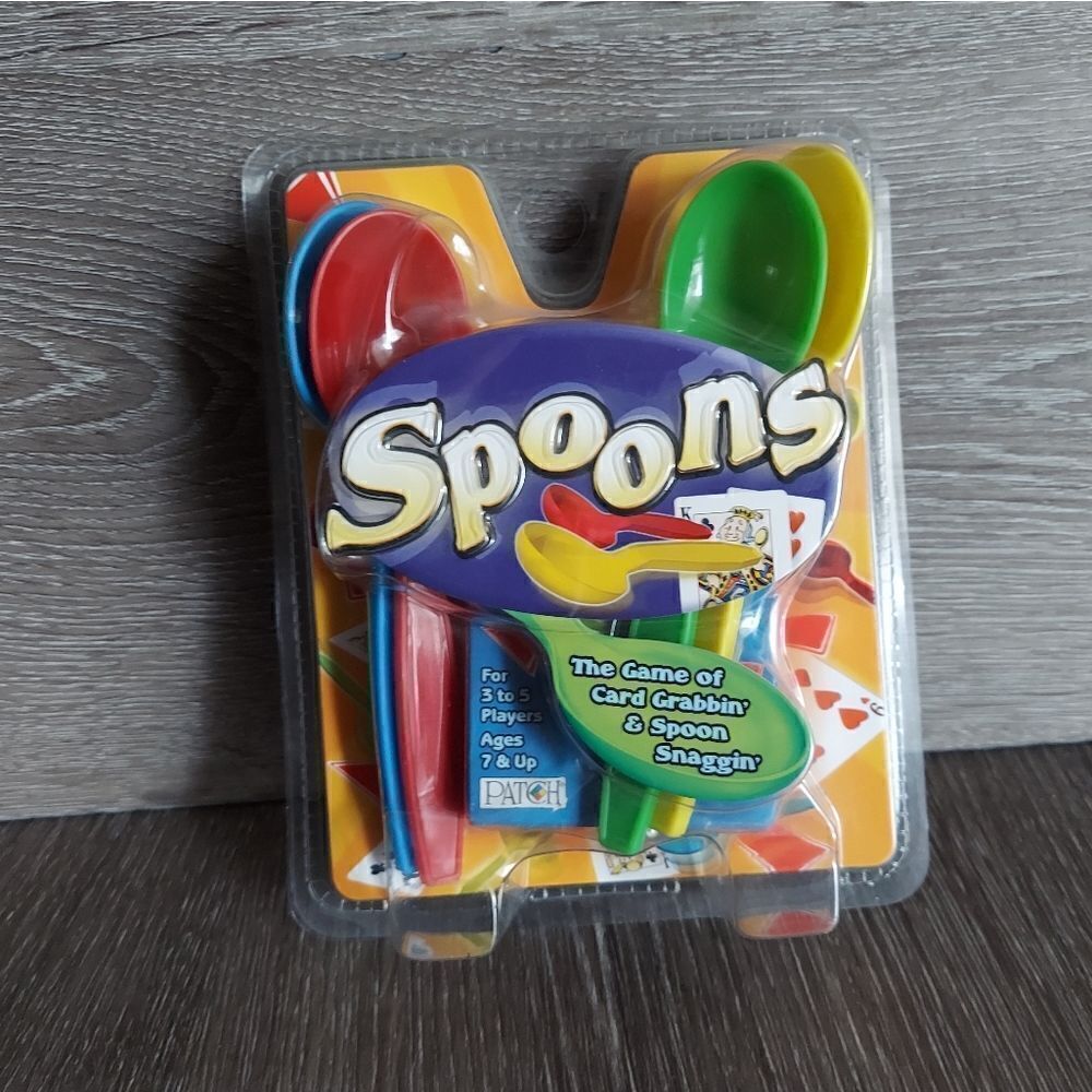 New Patch Spoons The Game Of Card Grabbin & Spoon Snaggin Family Night 3-5 plyrs